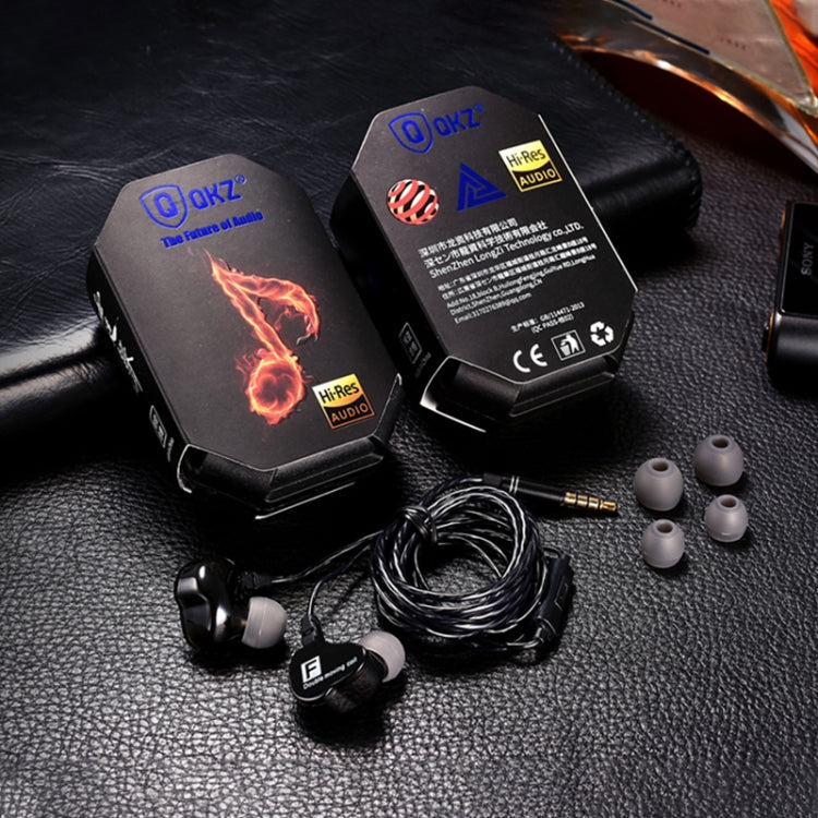 QKZ CK9 HiFi In-ear Four Unit Sports Music Headphones (Black)