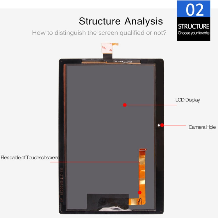OEM LCD Screen for Lenovo Tab 3 10 Plus TB-X103 / X103F 10.1 inch with Digitizer Full Assembly (Black)