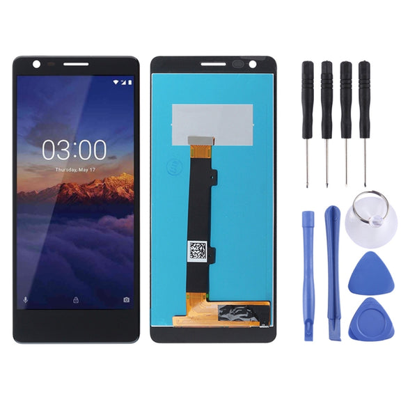 TFT LCD Screen for Nokia 3.1 with Digitizer Full Assembly  (Black)