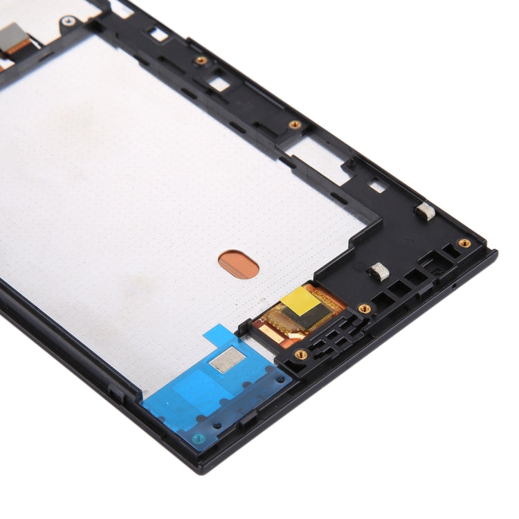 Original LCD Screen for BlackBerry Z3 Digitizer Full Assembly with Frame(Black)