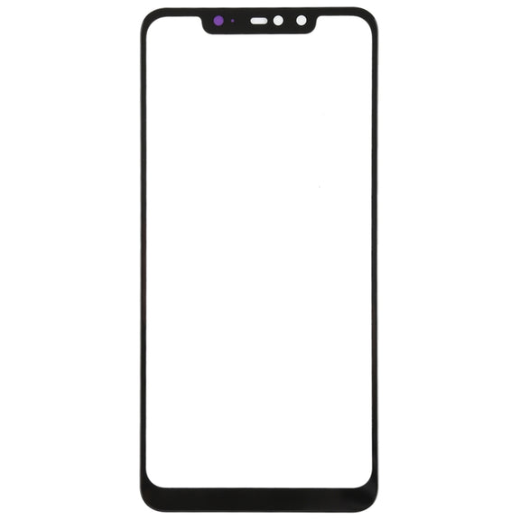 Front Screen Outer Glass Lens for Xiaomi Redmi Note 6 Pro(Black)