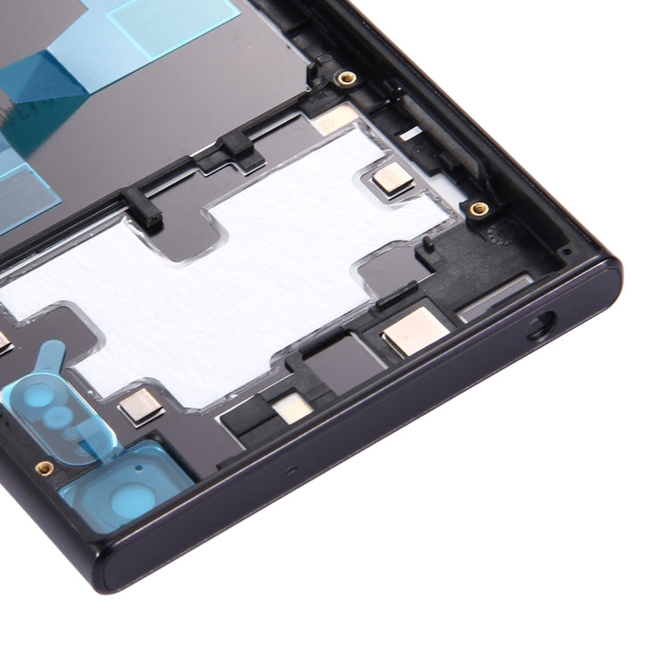 Back Battery Cover + Back Battery Bottom Cover + Middle Frame for Sony Xperia XZ(Black)