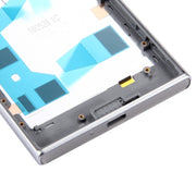 Back Battery Cover + Back Battery Bottom Cover + Middle Frame for Sony Xperia XZ(Silver)