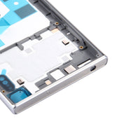 Back Battery Cover + Back Battery Bottom Cover + Middle Frame for Sony Xperia XZ(Silver)