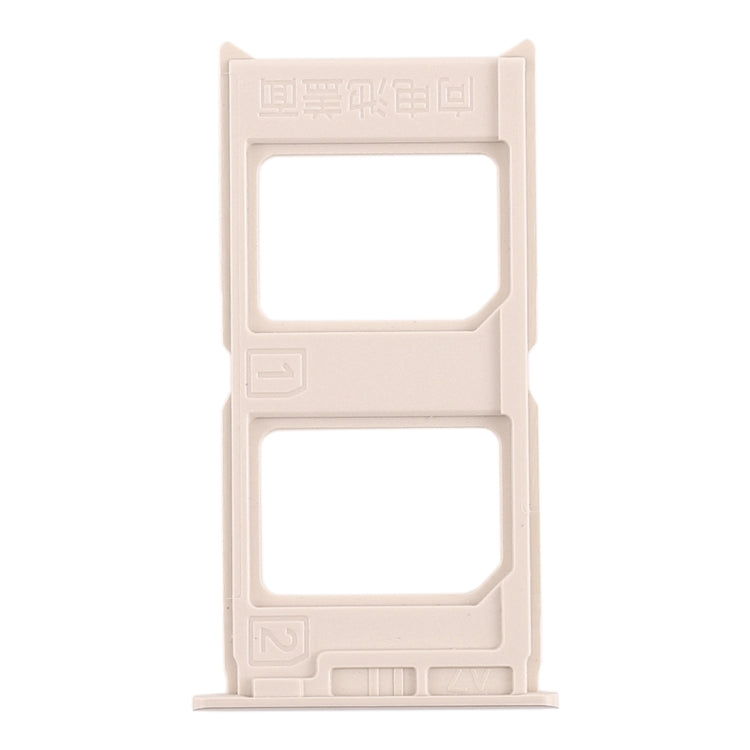 For Vivo V3 2 x SIM Card Tray (Gold)