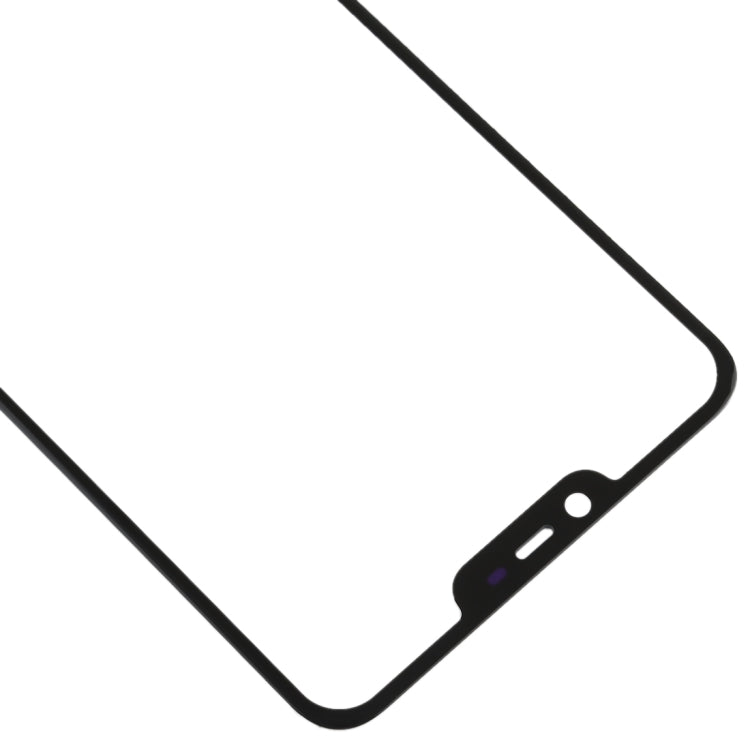 For OPPO A5 / A3s Front Screen Outer Glass Lens (Black)