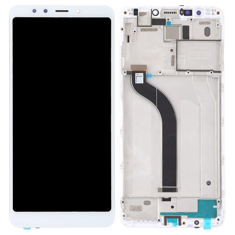 TFT LCD Screen for Xiaomi Redmi 5 Digitizer Full Assembly with Frame(White)