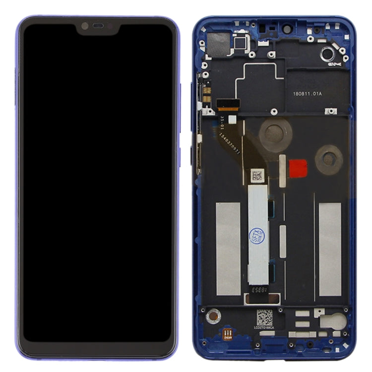 TFT LCD Screen for Xiaomi Mi 8 Lite Digitizer Full Assembly with Frame(Blue)