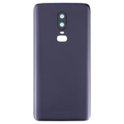 For OnePlus 6 Frosted Battery Back Cover with Camera Lens (Black)
