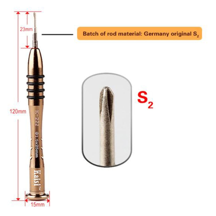 Kaisi K-222 Precision Screwdrivers Professional Repair Opening Tool for Mobile Phone Tablet PC (Y shape: 0.6)