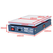 Kaisi K-816 Constant Temperature Heating Plate LCD Screen Open Separator Desoldering Station With Silicone Pad, EU Plug