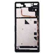 Single SIM Front Housing LCD Frame Bezel for Sony Xperia Z3(Black)
