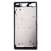 Single SIM Front Housing LCD Frame Bezel for Sony Xperia Z3(Black)
