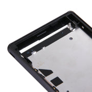Single SIM Front Housing LCD Frame Bezel for Sony Xperia Z3(Black)