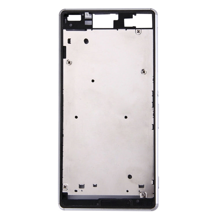Single SIM Front Housing LCD Frame Bezel for Sony Xperia Z3(White)