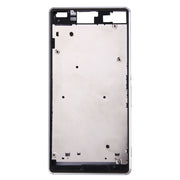 Single SIM Front Housing LCD Frame Bezel for Sony Xperia Z3(White)