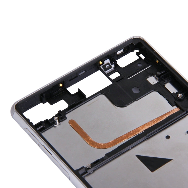 Single SIM Front Housing LCD Frame Bezel for Sony Xperia Z3(White)