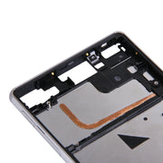 Single SIM Front Housing LCD Frame Bezel for Sony Xperia Z3(White)