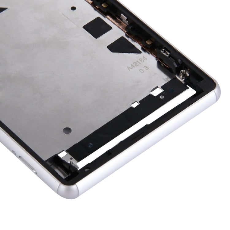 Single SIM Front Housing LCD Frame Bezel for Sony Xperia Z3(White)