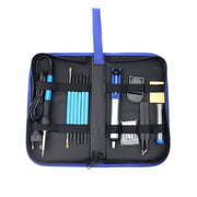 JIAFA JF-8125 18 in 1 Soldering Iron Tool Set with Bag, EU Plug(Black)