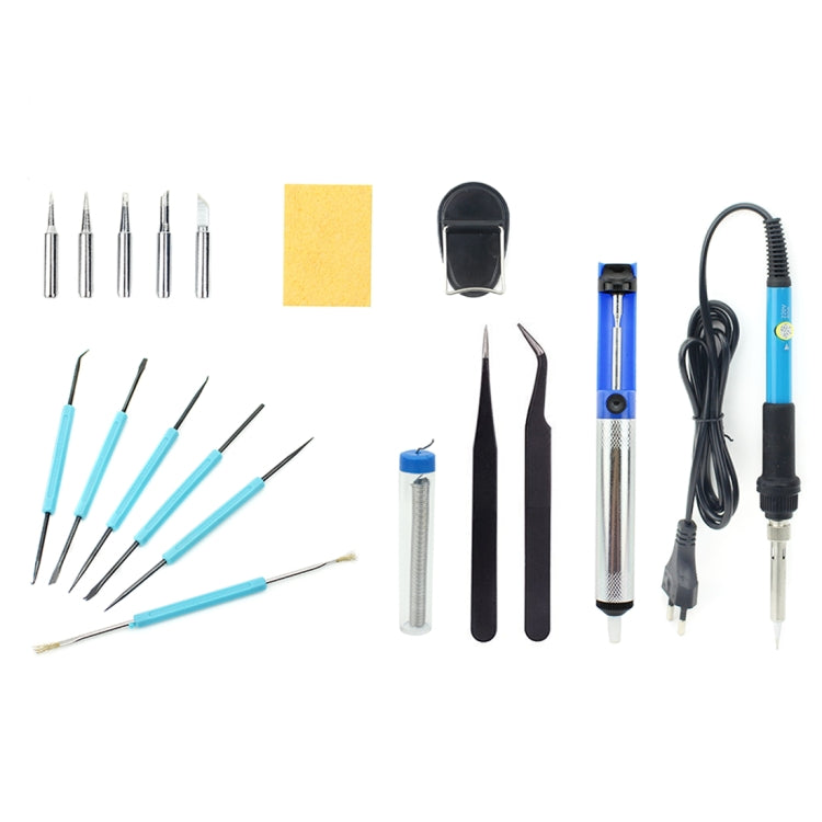 JIAFA JF-8125 18 in 1 Soldering Iron Tool Set with Bag, EU Plug(Black)