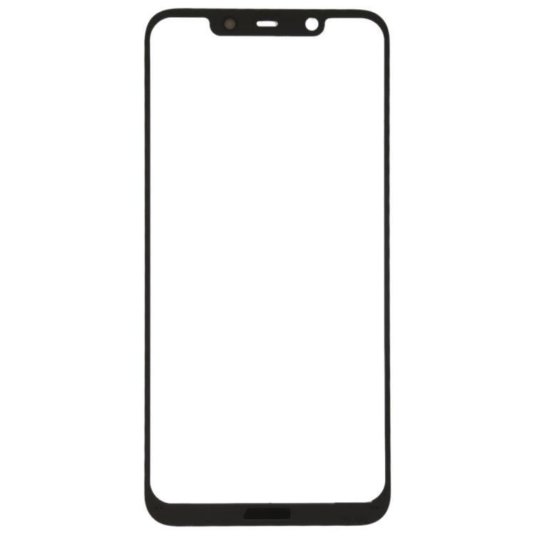 Front Screen Outer Glass Lens for Nokia X7 / 8.1 / 7.1 Plus TA-1131(Black)