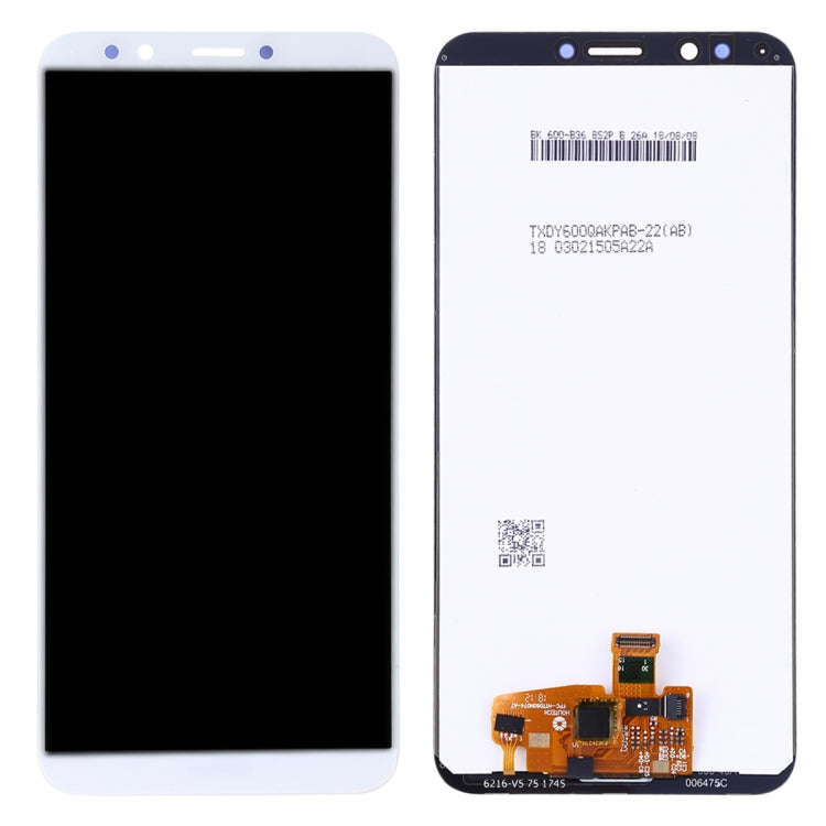 OEM LCD Screen for Huawei Y7 Prime (2018) with Digitizer Full Assembly (White)