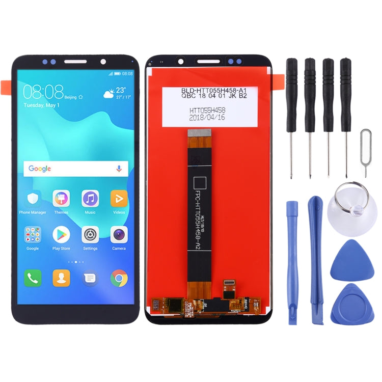 OEM LCD Screen for Huawei Y5 Prime (2018) with Digitizer Full Assembly (Black)