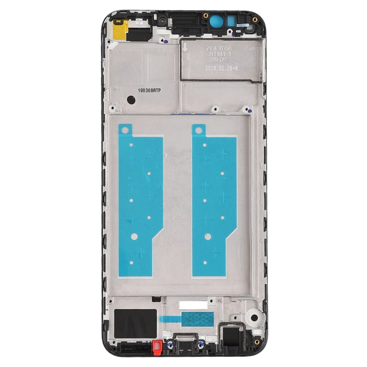 Front Housing LCD Frame Bezel for Huawei Honor Play 7C(Black)
