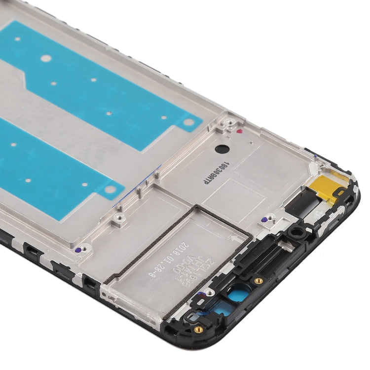 Front Housing LCD Frame Bezel for Huawei Honor Play 7C(Black)