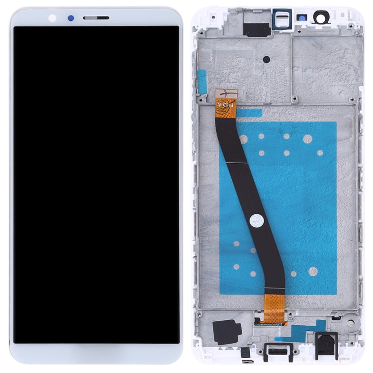 OEM LCD Screen for Huawei Honor 7X Digitizer Full Assembly with Frame (White)