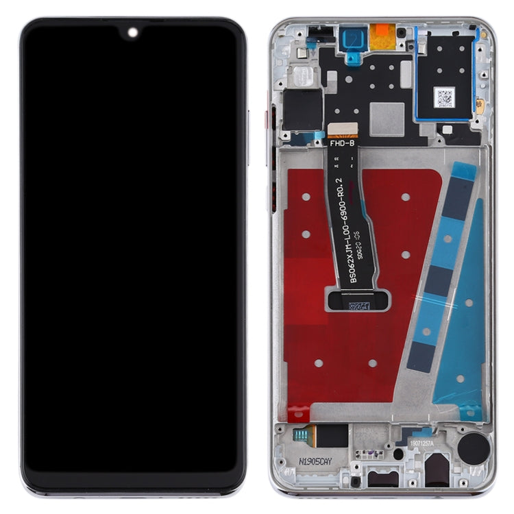 OEM LCD Screen for Huawei P30 Lite / Nova 4e (RAM 6G / High Version) Digitizer Full Assembly with Frame (White)