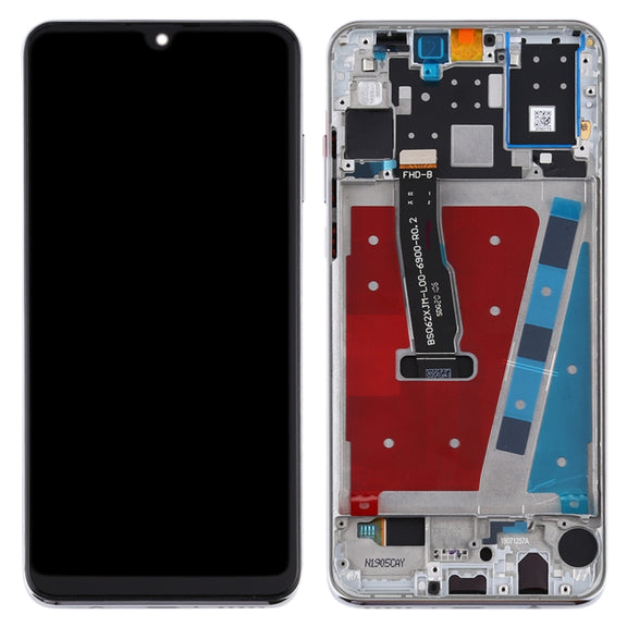 OEM LCD Screen for Huawei P30 Lite / Nova 4e (RAM 6G / High Version) Digitizer Full Assembly with Frame (White)