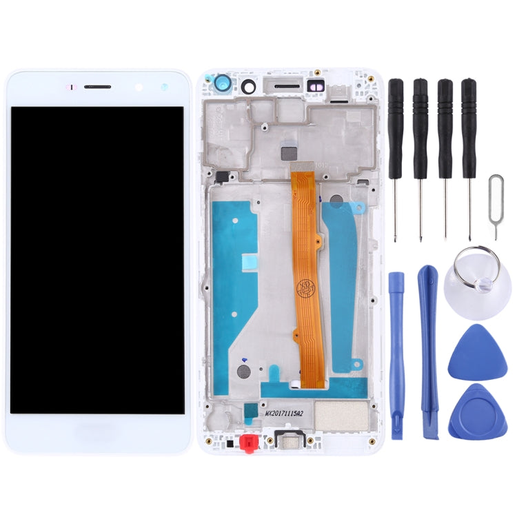 OEM LCD Screen for Huawei Y5 (2017) Digitizer Full Assembly with Frame (White)