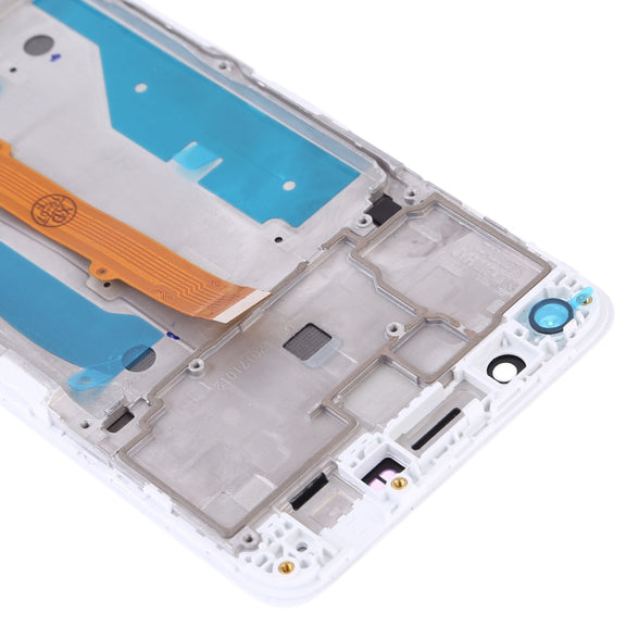 OEM LCD Screen for Huawei Y5 (2017) Digitizer Full Assembly with Frame (White)