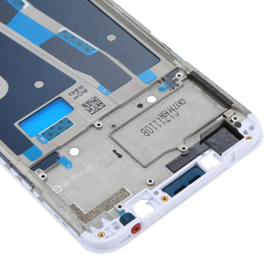 For OPPO A73 / F5 Front Housing LCD Frame Bezel Plate  (White)