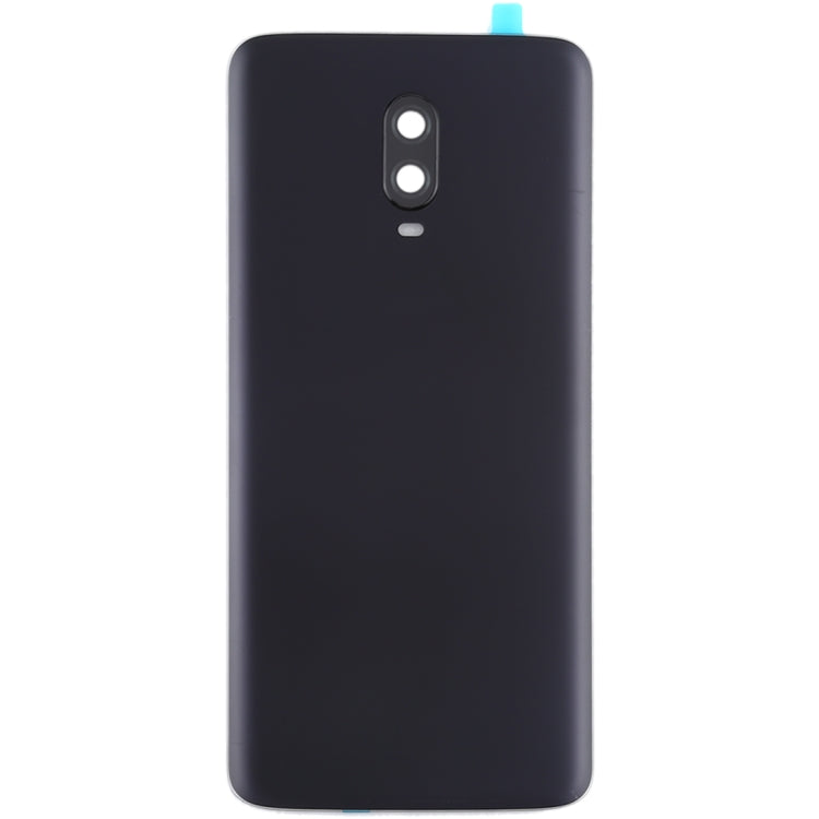 For OnePlus 6T Original Battery Back Cover with Camera Lens (Frosted Black )