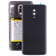 For OnePlus 6T Original Battery Back Cover with Camera Lens (Frosted Black )