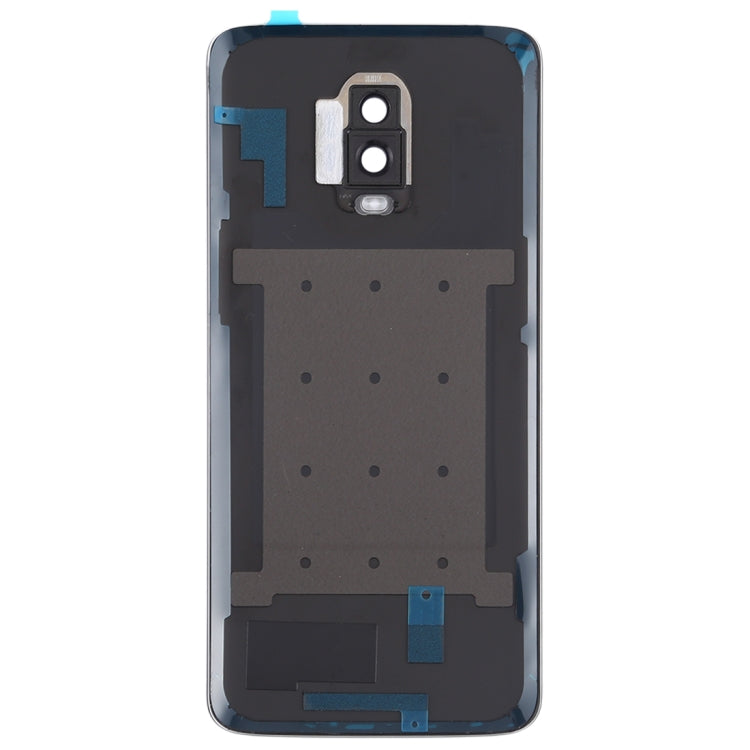 For OnePlus 6T Original Battery Back Cover with Camera Lens (Frosted Black )