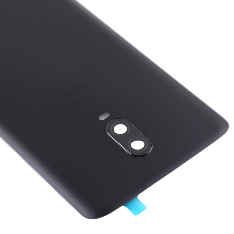 For OnePlus 6T Original Battery Back Cover with Camera Lens (Frosted Black )