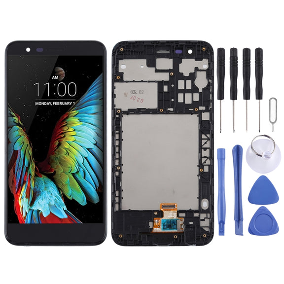 TFT LCD Screen for LG K30 / K10 (2018)/ X410 Digitizer Full Assembly with Frame (Black)