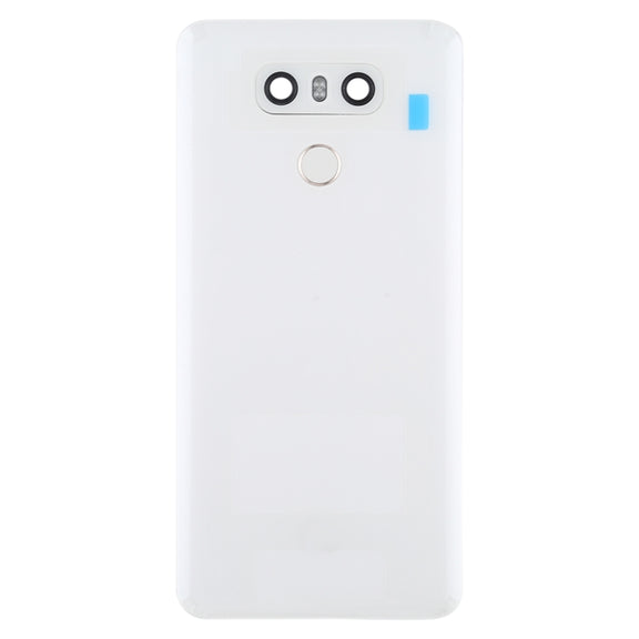 Battery Back Cover with Camera Lens & Fingerprint Sensor for LG G6 / H870 / H870DS / H872 / LS993 / VS998 / US997(White)