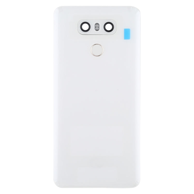 Battery Back Cover with Camera Lens & Fingerprint Sensor for LG G6 / H870 / H870DS / H872 / LS993 / VS998 / US997(White)