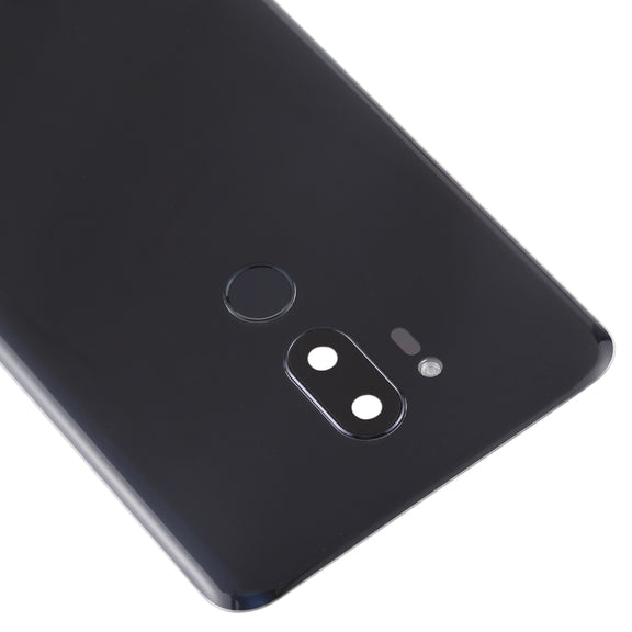 Battery Back Cover with Camera Lens & Fingerprint Sensor for LG G7 ThinQ / G710 / G710EM / G710PM / G710VMP(Black)