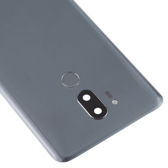 Battery Back Cover with Camera Lens & Fingerprint Sensor for LG G7 ThinQ / G710 / G710EM / G710PM / G710VMP(Silver)