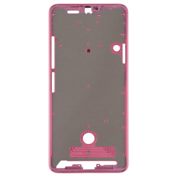 Front Housing LCD Frame Bezel Plate for LG G7 ThinQ / G710 (Pink)