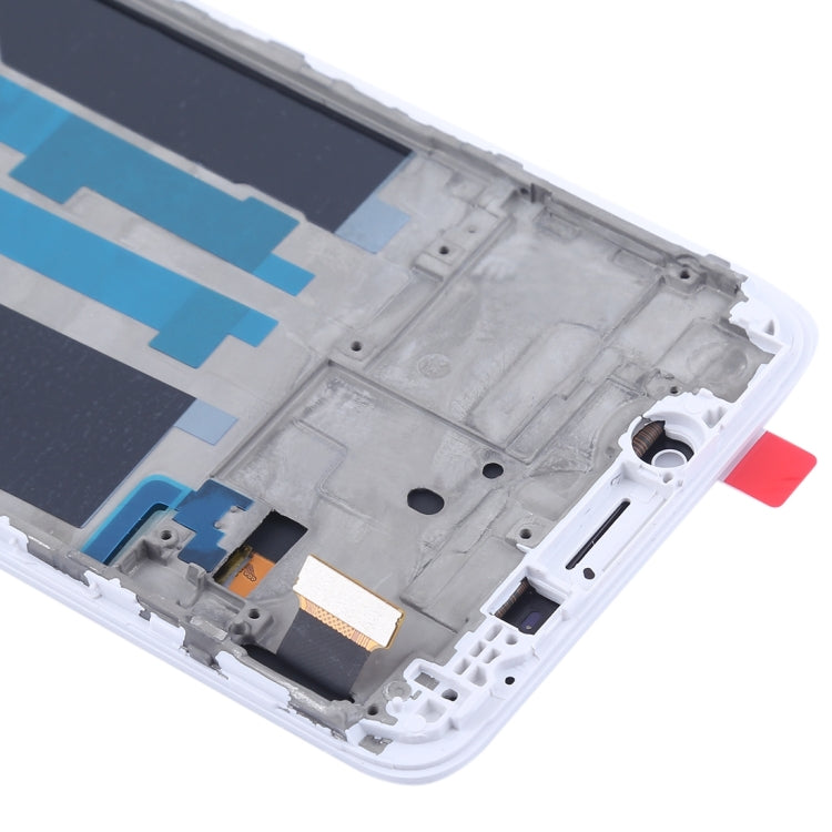 For OPPO R9 LCD Screen (TFT)+ Touch Panel with Frame(White)