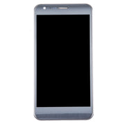Original LCD Screen for LG X Cam / K580 / K580I / K580Y Digitizer Full Assembly with Frame (Silver)