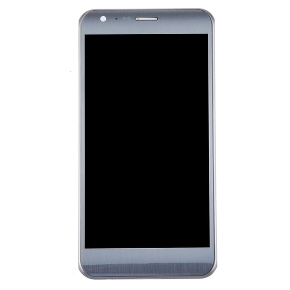 Original LCD Screen for LG X Cam / K580 / K580I / K580Y Digitizer Full Assembly with Frame (Silver)