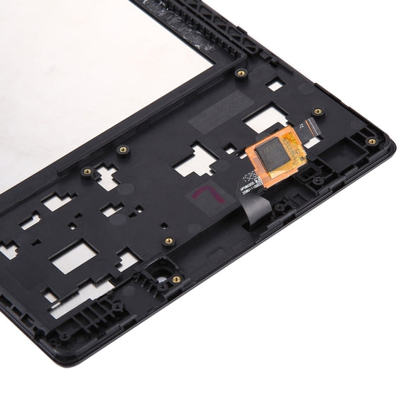 OEM LCD Screen for Lenovo A8-50 Tablet with Digitizer Full Assembly with Frame (Black)